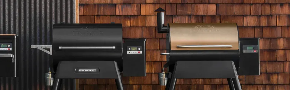 photo comparison of traeger ironwood and pro series grills